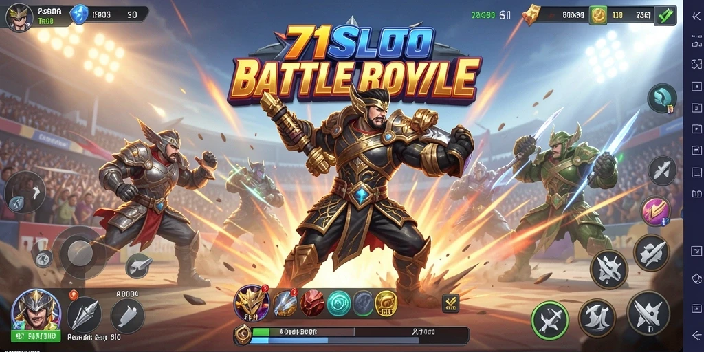 Gameplay menegangkan di arena Battle Royale 171SLOT.