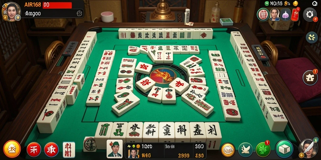 Tampilan gameplay Mahjong yang menarik dan adiktif.