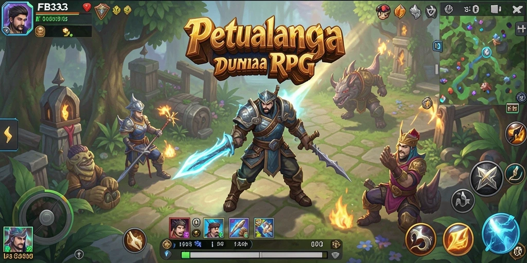 Tangkapan layar FB333 menampilkan aksi mendebarkan dalam dunia RPG.