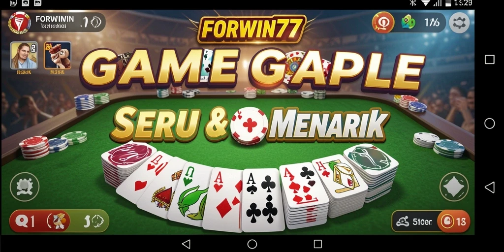 Gameplay Gaple yang menarik dan interaktif di FORWIN77.