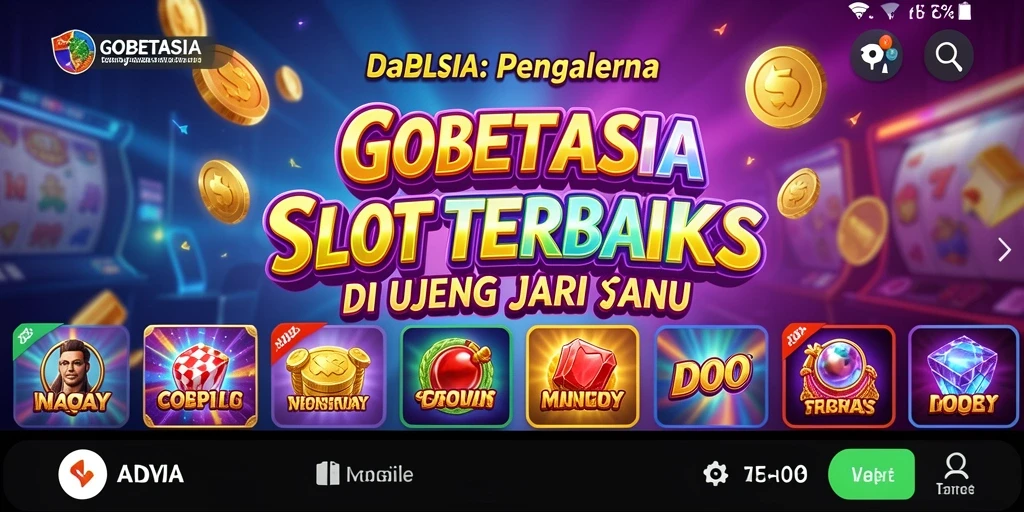 Tampilan gameplay Slot yang menarik dan penuh warna di GOBETASIA.