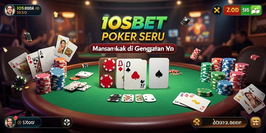 Tampilan gameplay poker seru di IOSBET yang menarik.