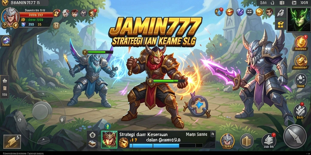 Tampilan gameplay seru menampilkan strategi dan pertempuran dalam JAMIN777.