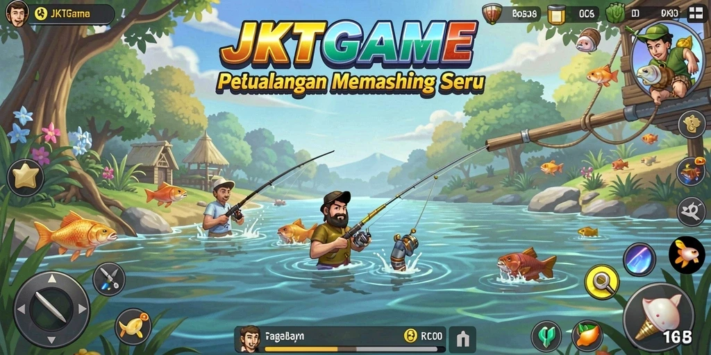 Tangkapan besar dalam JKTGAME, penuh aksi memancing.