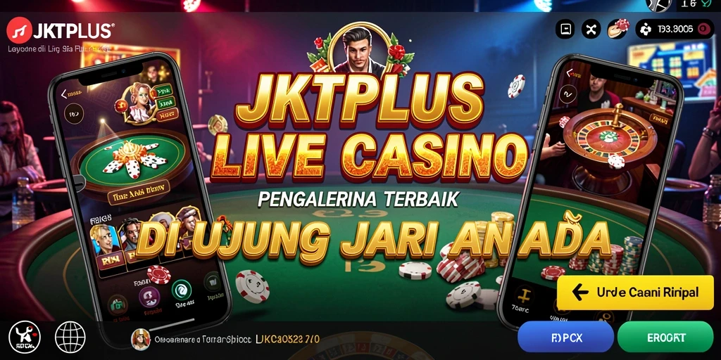 Screenshot JKTPLUS menampilkan gameplay Live Casino yang menarik dan interaktif.