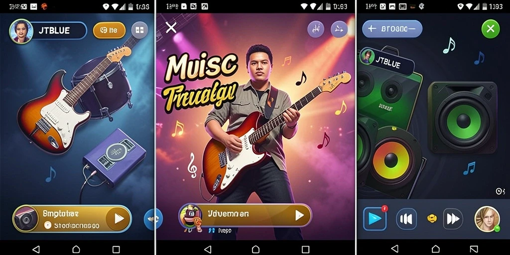 Tampilan gameplay JTBLUE penuh warna dan interaktif, membuat pengalaman bermain semakin seru.