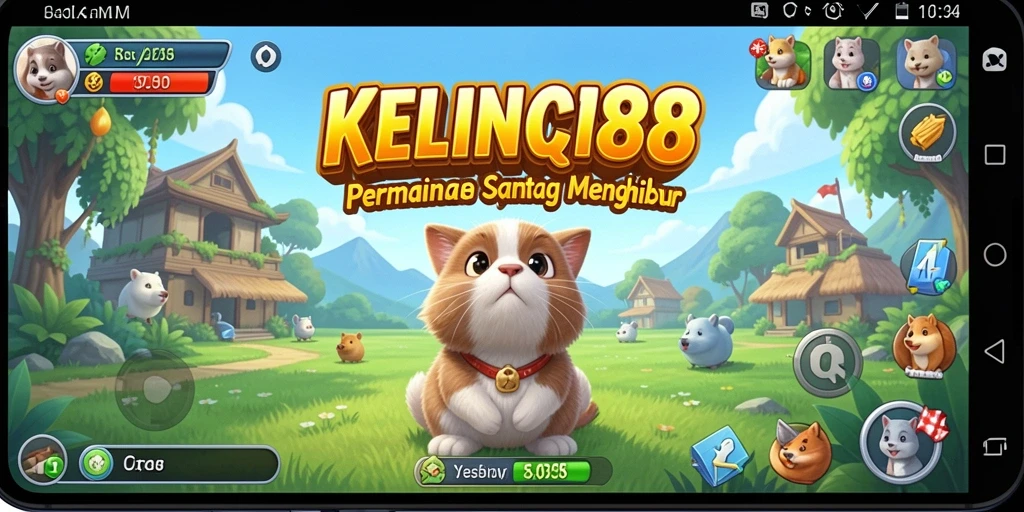 Tampilan gameplay dari KELINCI88 yang penuh warna dan menghibur.