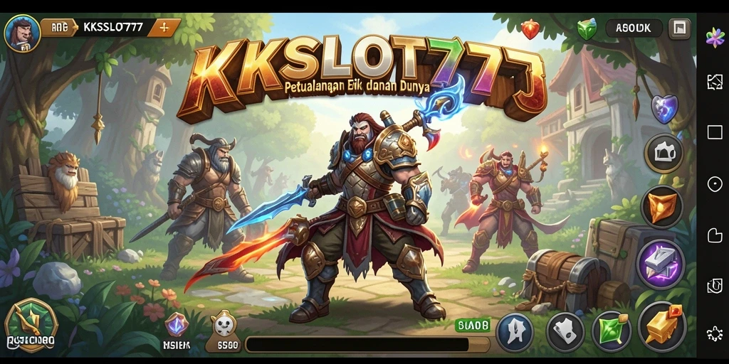 Tampilan gameplay KKSLOT777 yang menarik dan mendebarkan.