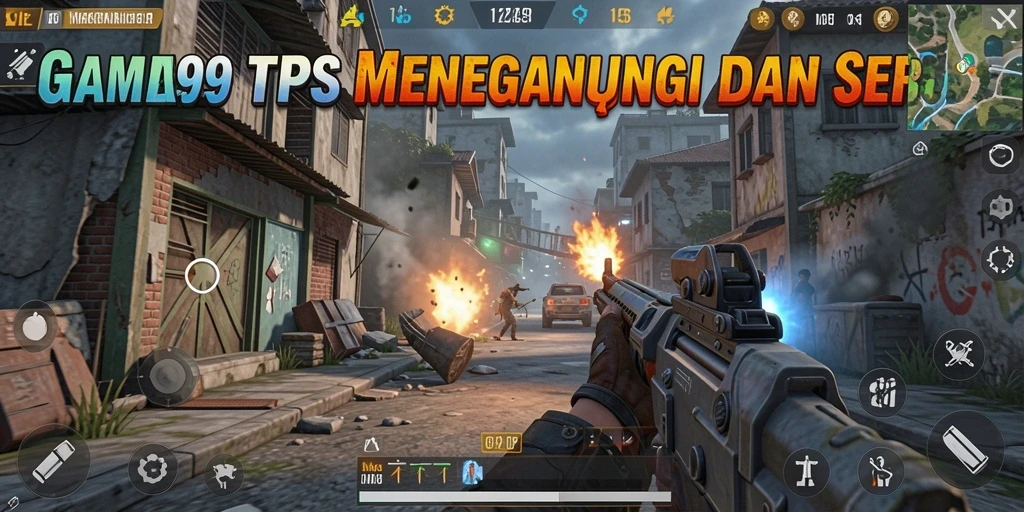 Screenshot MEKAR99 menampilkan aksi pertempuran yang mendebarkan.
