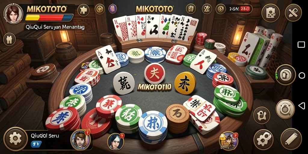 Tampilan gameplay QiuQiu yang menarik di MIKOTOTO.