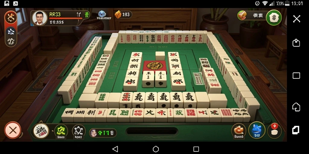 Screenshot utama RR33 menampilkan gameplay Mahjong yang seru dan menantang.