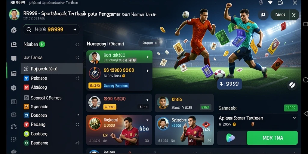 Tampilan gameplay RR999 saat bertaruh di berbagai olahraga.
