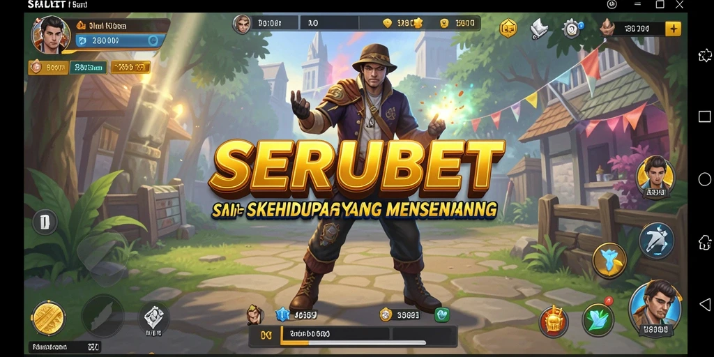 Screenshot gameplay SERUBET menampilkan pengalaman simulasi yang mendalam.