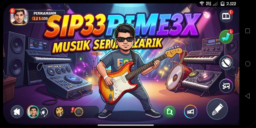 Screenshot SIP33 menampilkan gameplay musik yang seru dan menarik.