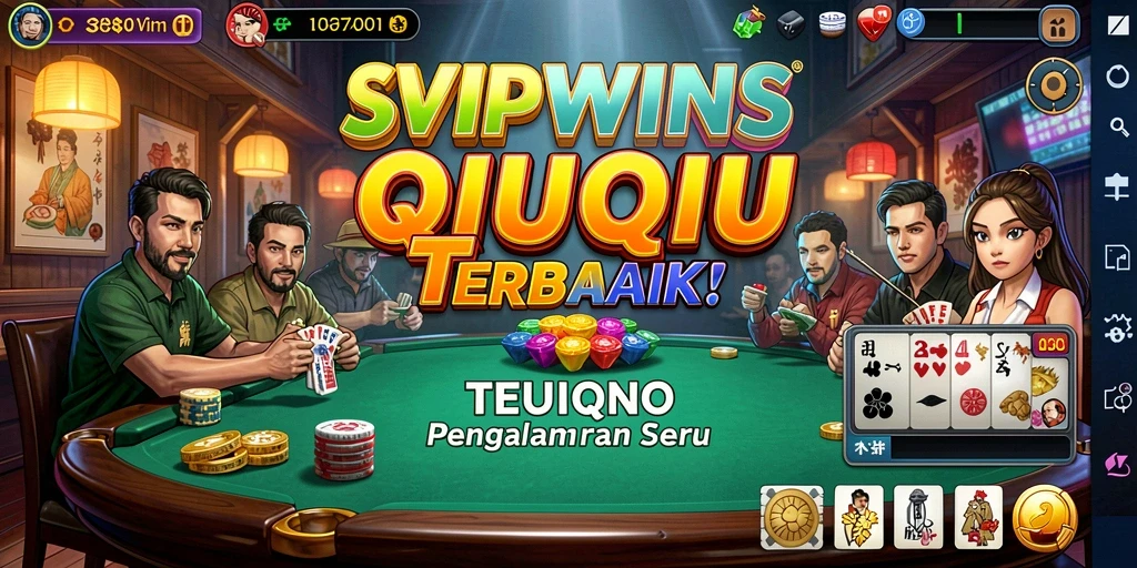 Tampilan gameplay QiuQiu yang seru dan interaktif di SVIPWINS.