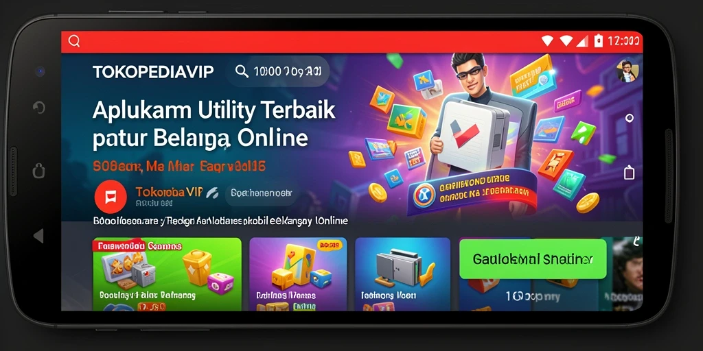 Tampilan antarmuka TOKOPEDIAVIP yang menarik dan fungsional.